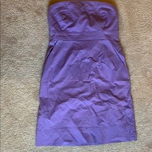New York and Company purple strapless dress